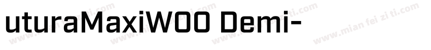 uturaMaxiW00 Demi字体转换